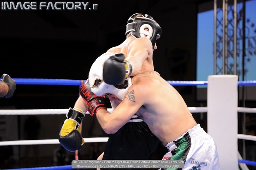 2013-11-16 Vigevano - Born to Fight 0444 Paolo Bertoli-Bernard Xelali - Low Kick